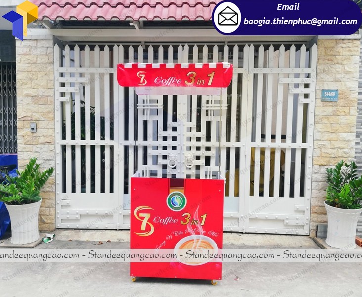 Booth xe cafe take away lắp ráp di động  tại phú quốc