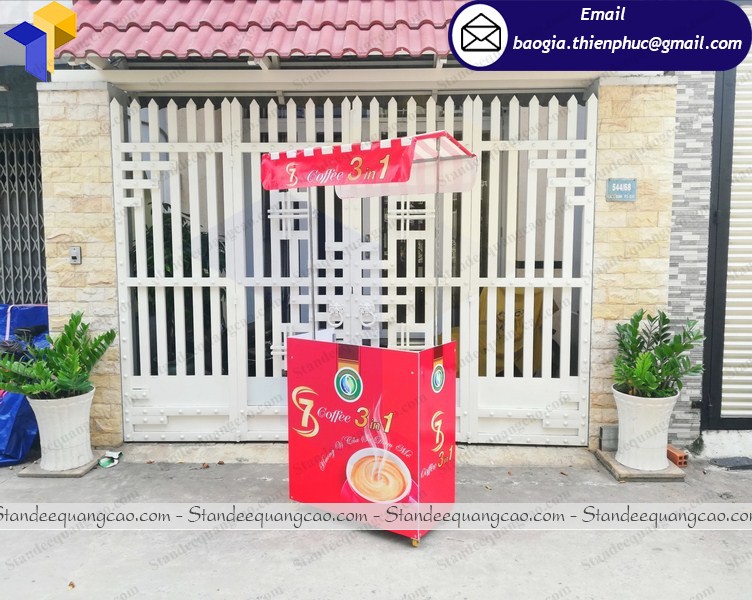 Booth xe cafe take away lắp ráp di động  tại nha trang