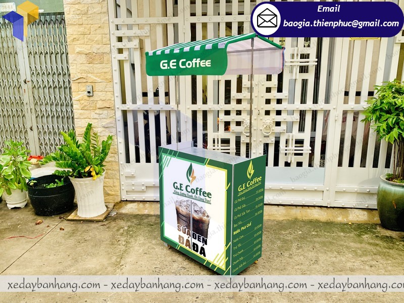 quầy bán cafe đen đá lắp ráp giá rẻ