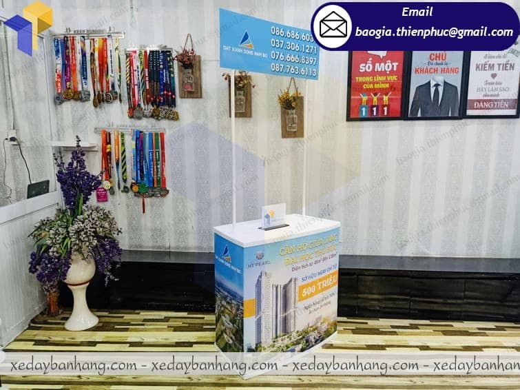 báo giá booth nhựa bán hàng lưu động