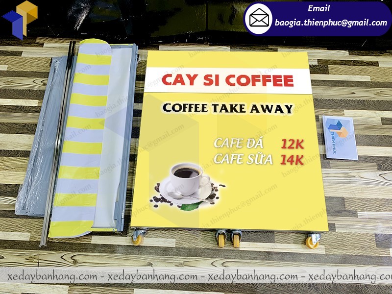 quầy booth lắp ráp bán cafe