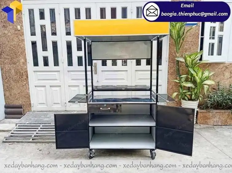 báo giá xe đẩy inox bán bánh mì