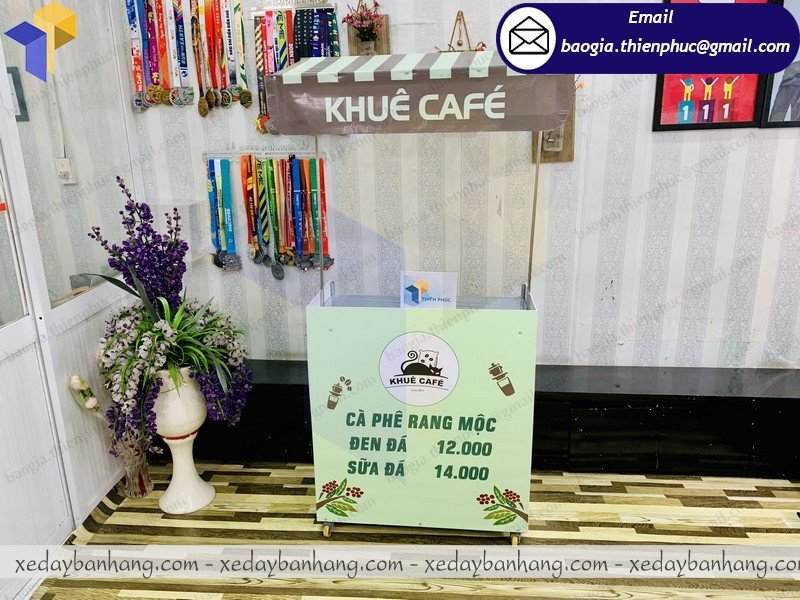 booth lắp ráp bán cafe rang mộc