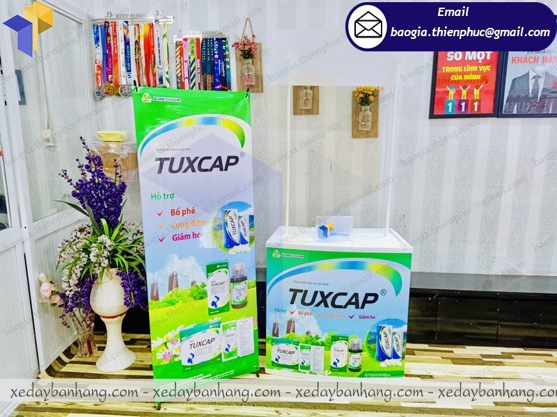 booth nhựa lắp ráp bán hàng