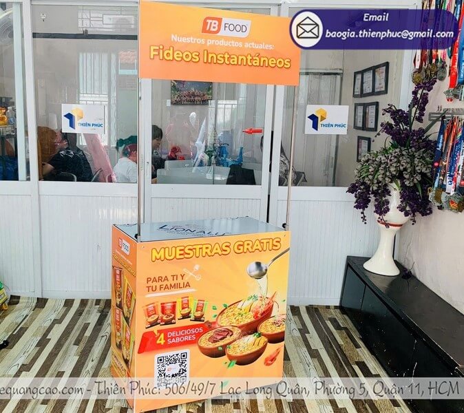 Booth quảng bá sản phẩm mới