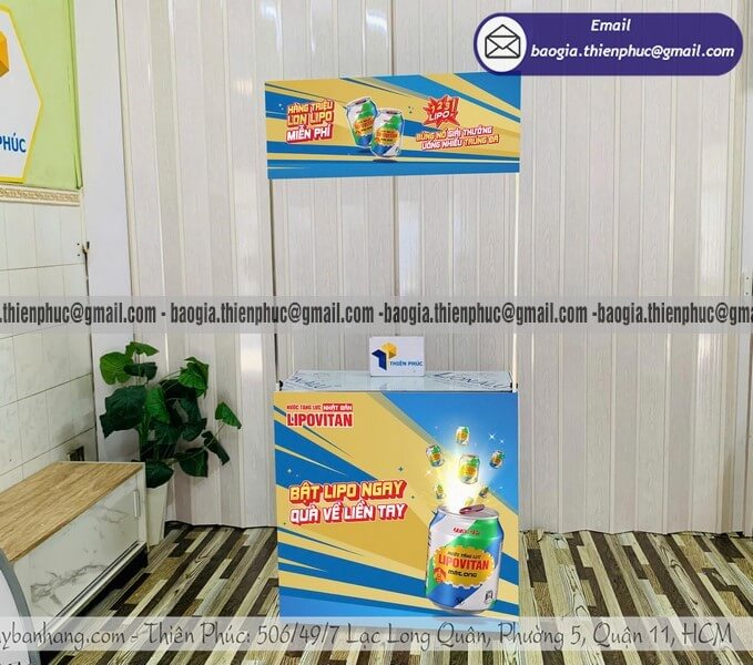 quầy sampling gấp gọn quầy sampling gấp gọn