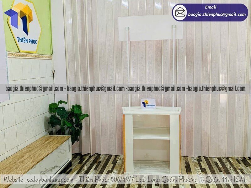 booth sampling nhựa di động