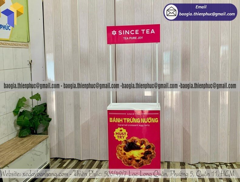 booth sampling nhựa mini