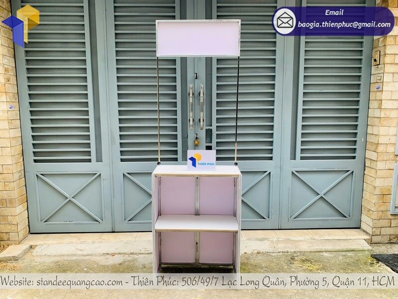booth trưng bày sản phẩm giá rẻ