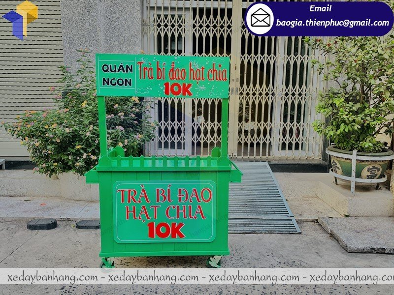 cần mua xe bán trà bí đao bằng gỗ