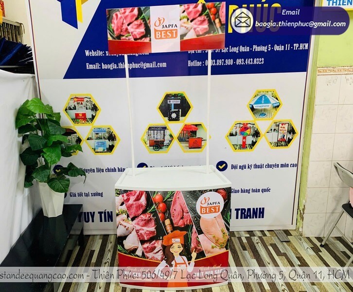booth sampling nhựa giá rẻ