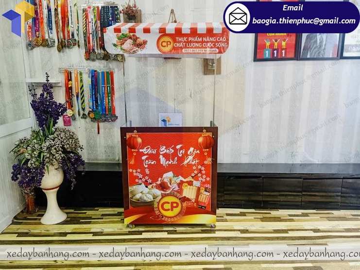 đặt làm booth lắp ráp bán hàng