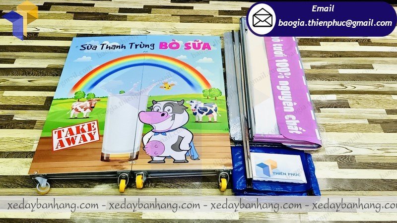 cung cấp booth lắp ráp bán sữa