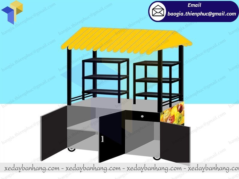 đặt làm tủ bán trái cây ướp lạnh giá rẻ