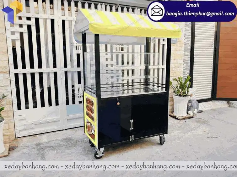 đặt làm tủ xe bánh mì inox