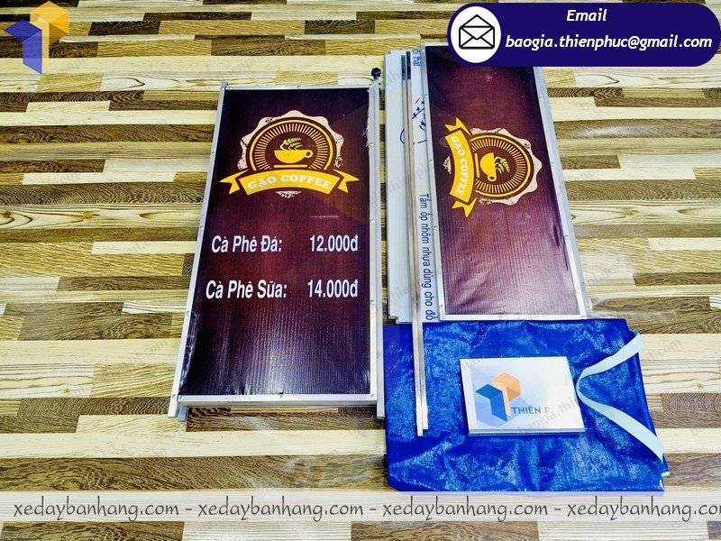 đóng booth bán cafe bằng sắt di động