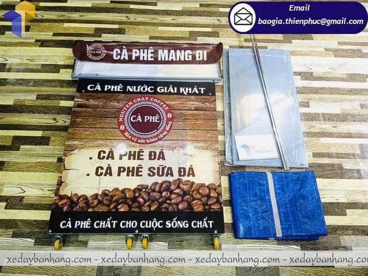 đóng xe cafe take away tháo lắp