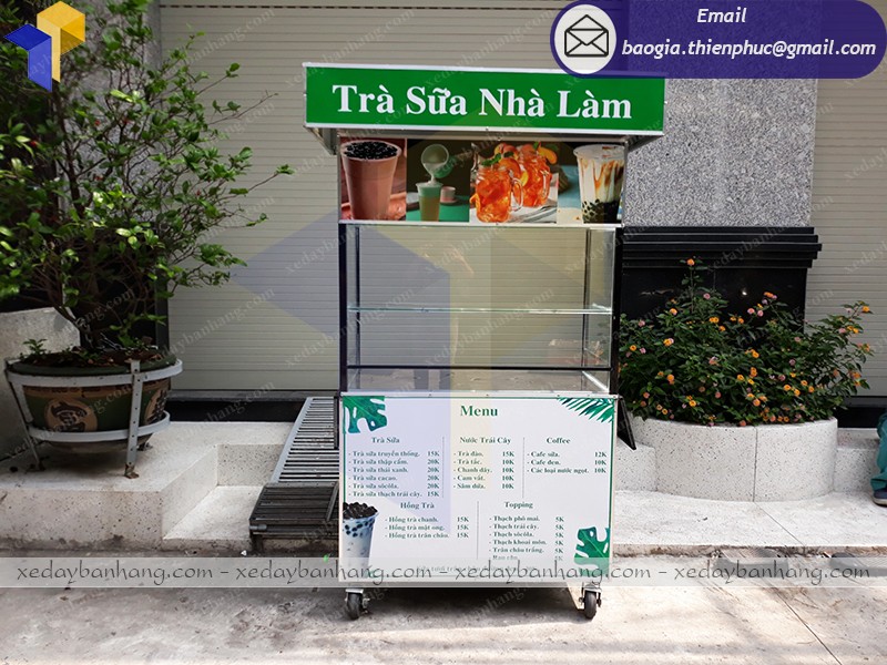 xe bán trà sữa giá rẻ