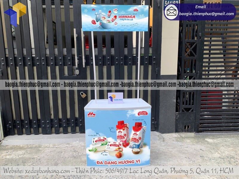 booth sampling nhựa mini