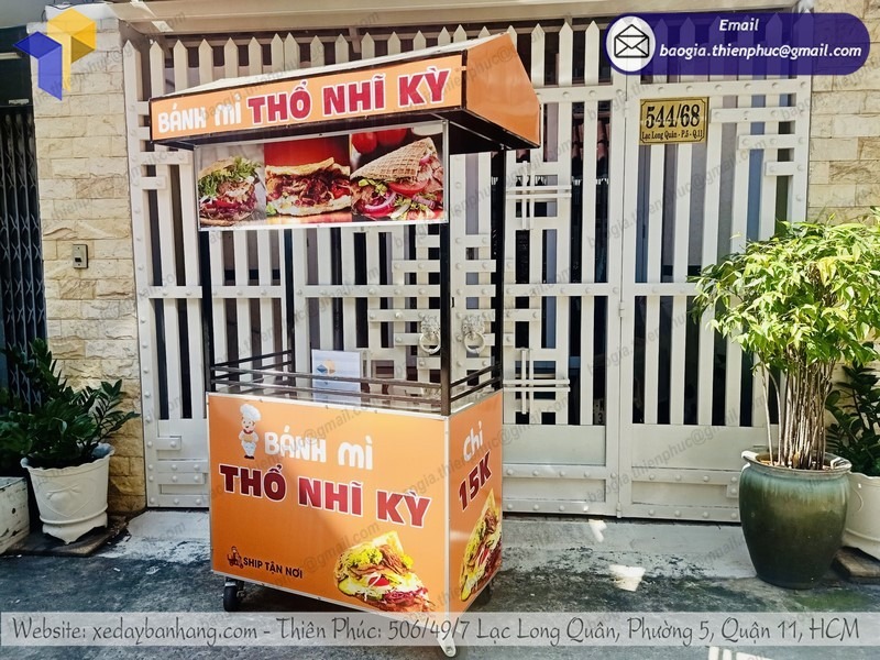 hình ảnh xe bán bánh mì kebab