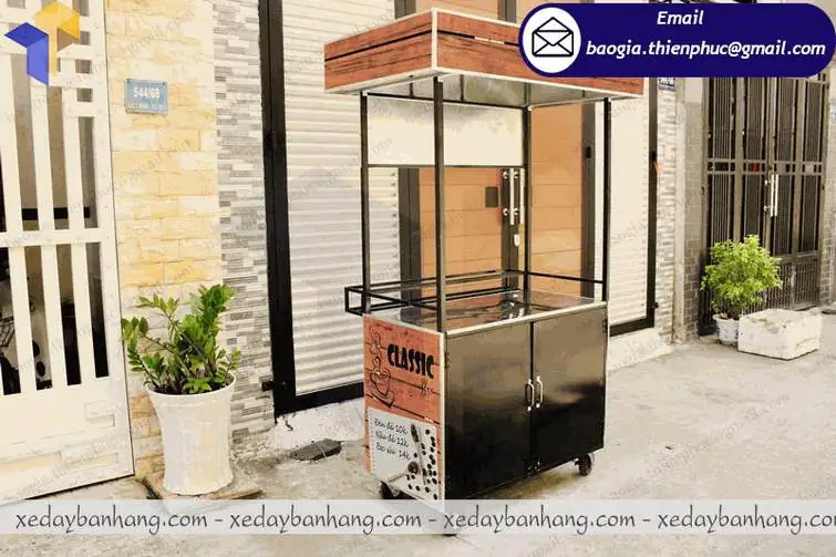 hình ảnh xe đẩy bán cafe mang đi