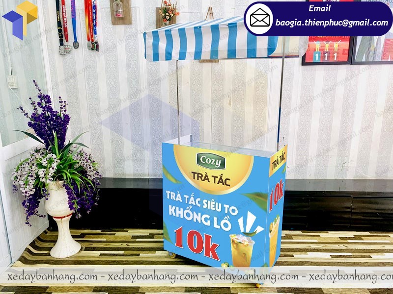 booth bán trà tắc cozy lắp ráp