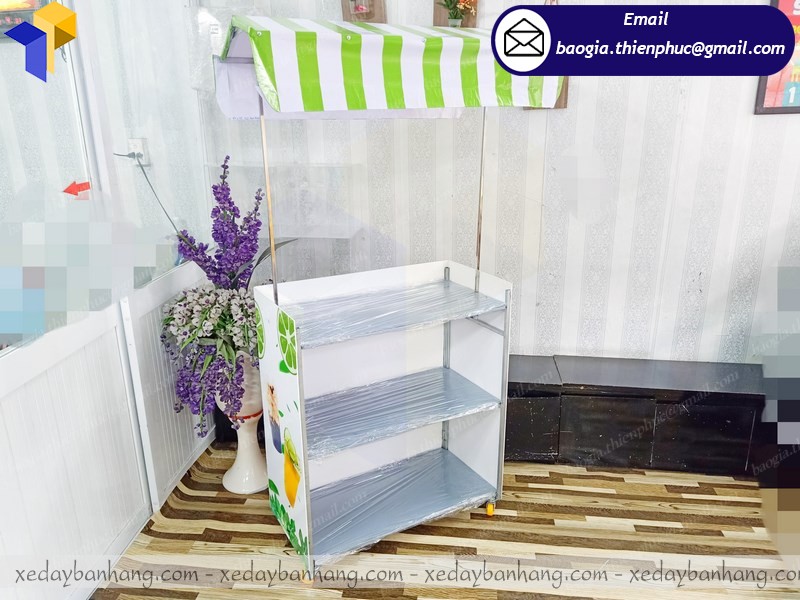 quầy bán trà tắc khổng lồ lắp ráp ở kiên giang