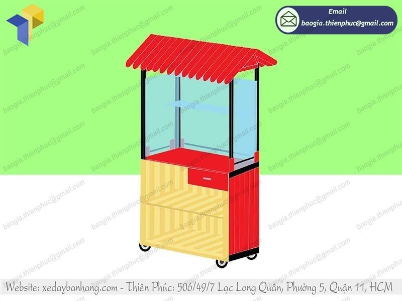 mẫu xe trà sữa take away  đẹp