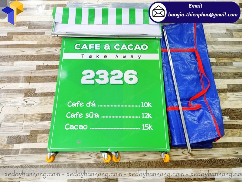 xe bán cafe take away lắp ráp cần thơ