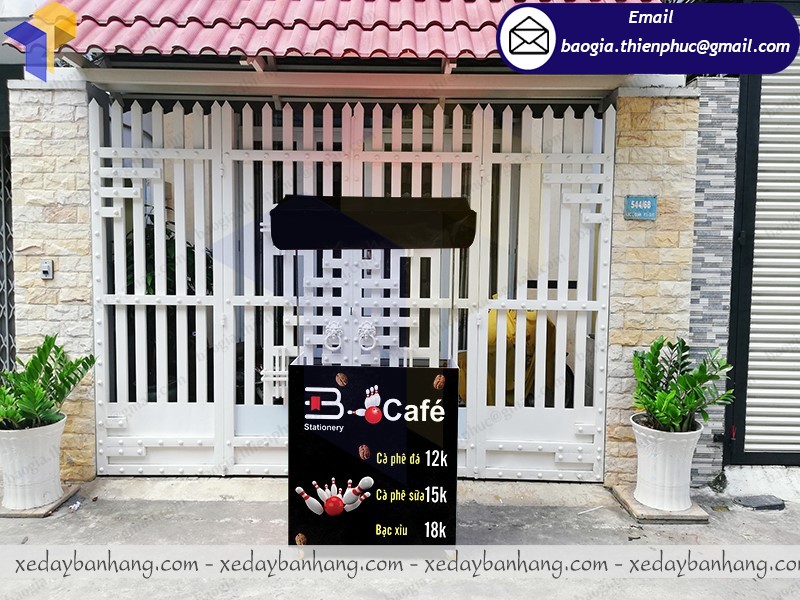 booth bán cafe lắp ráp siêu thị