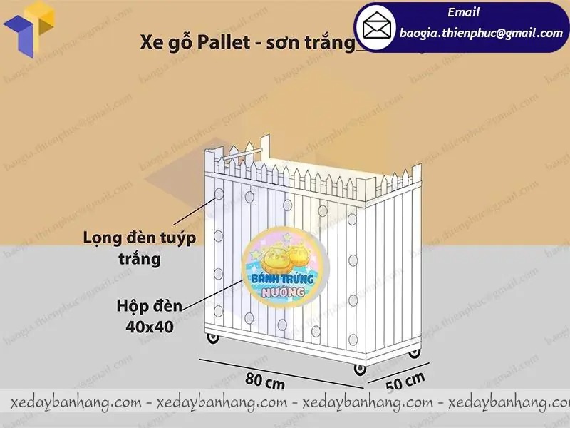 quầy bán đồ ăn vặt bằng gỗ