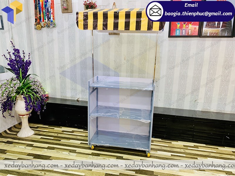 quầy booth lắp ráp bán trái cây giá rẻ