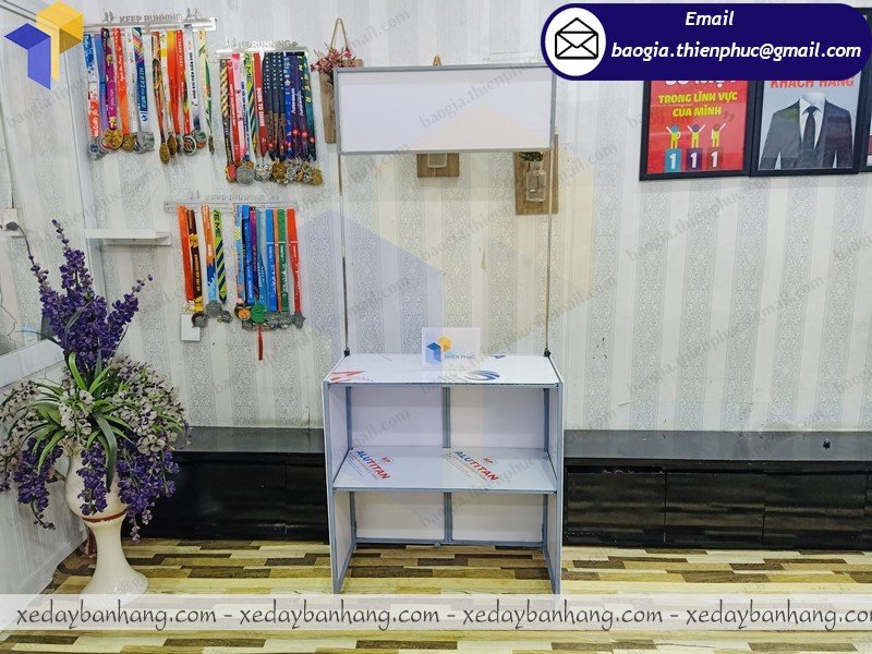 thiết kế  booth lắp ráp bán hàng