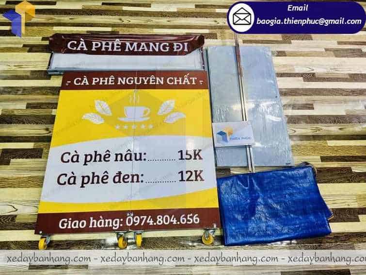 thiết kế xe bán cà phê mini