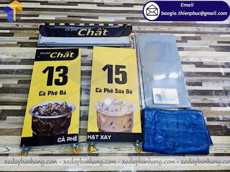 thiết kế xe bán cafe mang đi mini