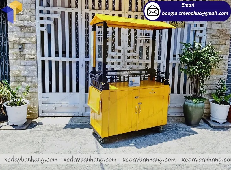 thiết kế xe bán sinh tố bằng gỗ