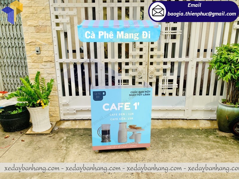 xe lắp ráp bán cafe 1'