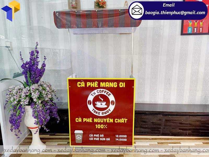 thiết kế xe cafe take away lắp ráp ở hcm