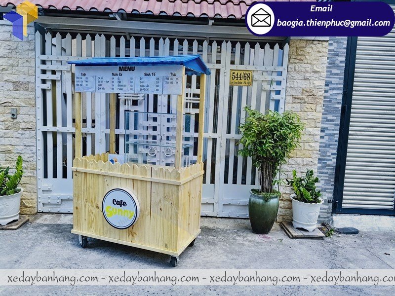 tủ gỗ pallet bán cafe giá rẻ