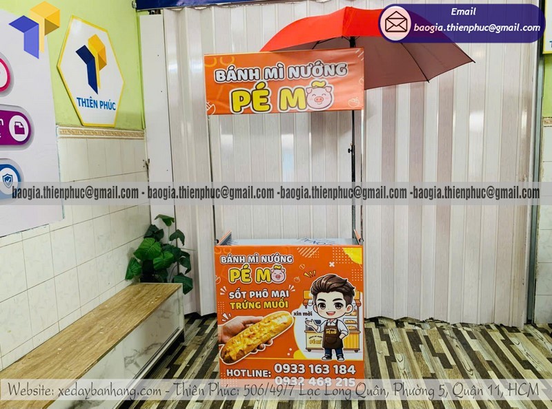xe ban banh mi nuong di dong xe ban banh mi nuong di dong