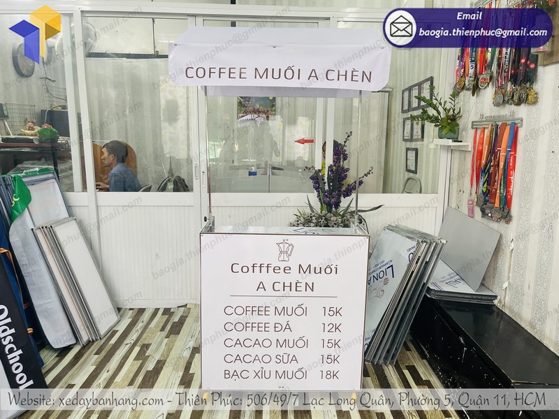 xe bán café vỉa hè