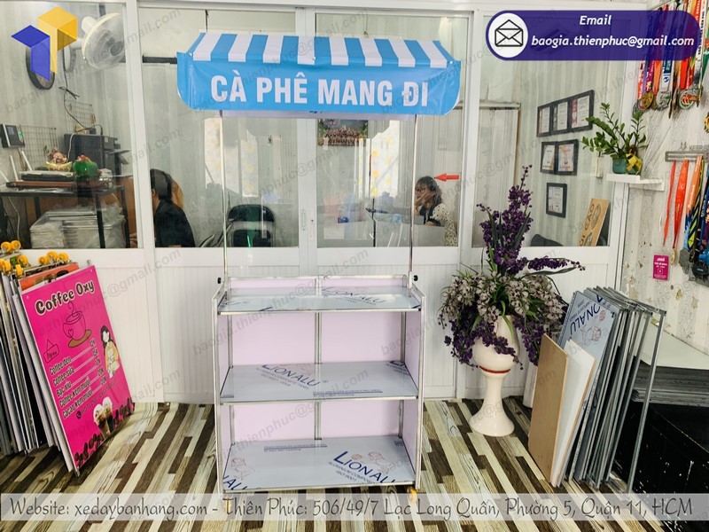 xe bán cà phê gấp gọn tốt