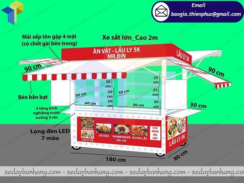 xe bán lẩu ly giá rẻ