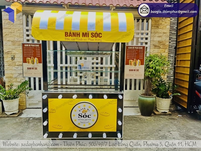 xe bánh mì chả cá giá rẻ