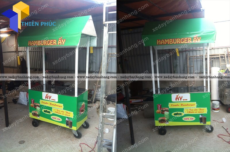 Xe bánh mì hamberger giá rẻ tại hcm