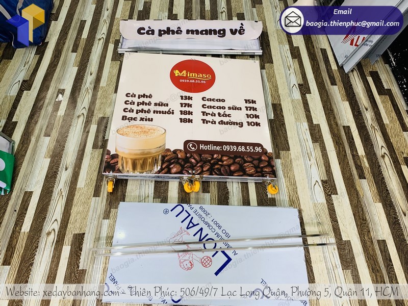 xe café di động gọn