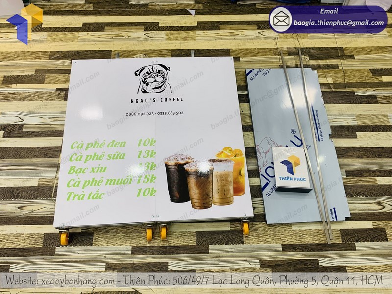 xe cafe mang đi gọn