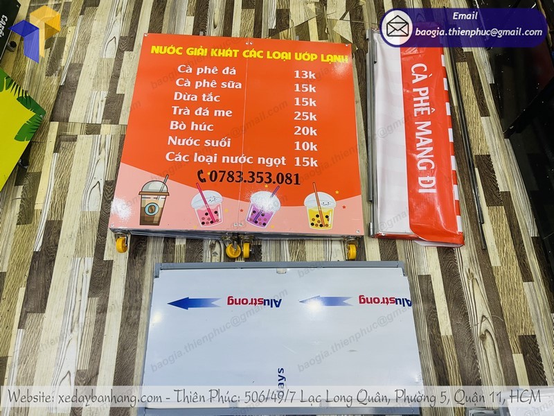 xe cafe take away gọn