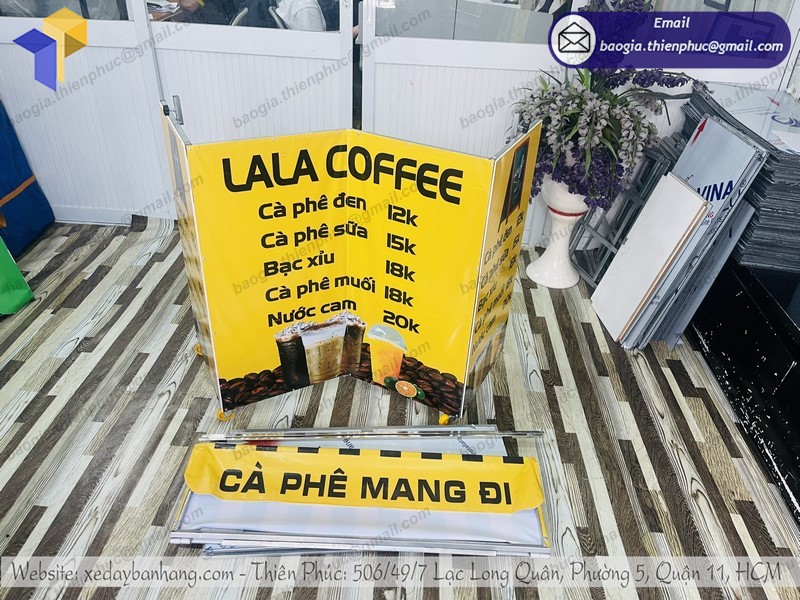 xe café take away xếp m gọn