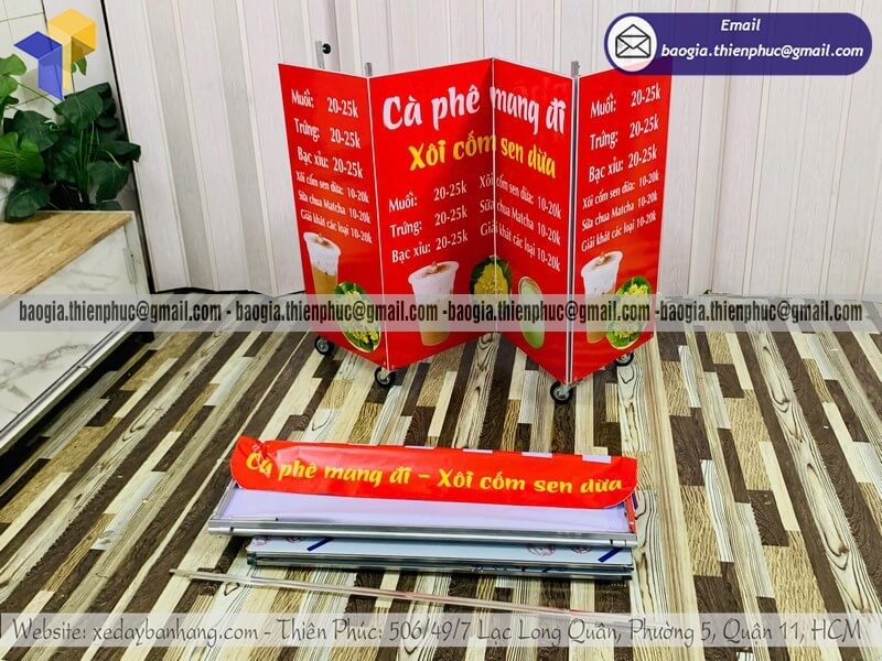 xe cà phê take away